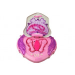 Karaoke s hudobným boxom na stojane ružová